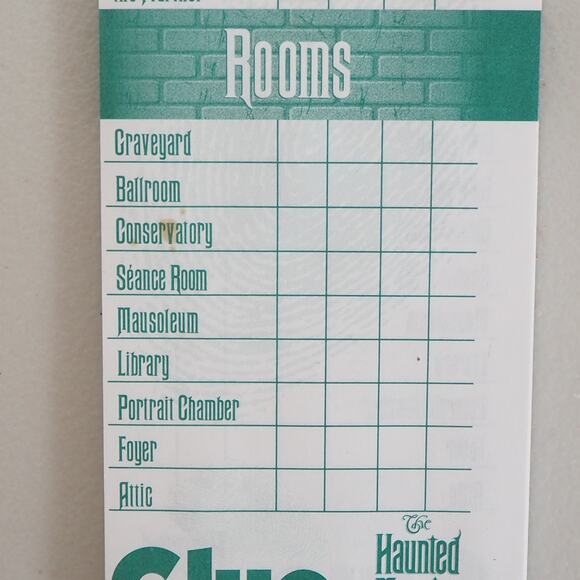 VTG Clue Disney Haunted Mansion Edition Board Game Parker Bros 2004 COMPLETE - Picture 13 of 14